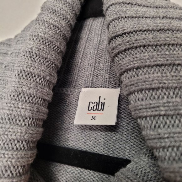 CAbi Gray and Purple Cowl Neck Sweater - Picture 5 of 8